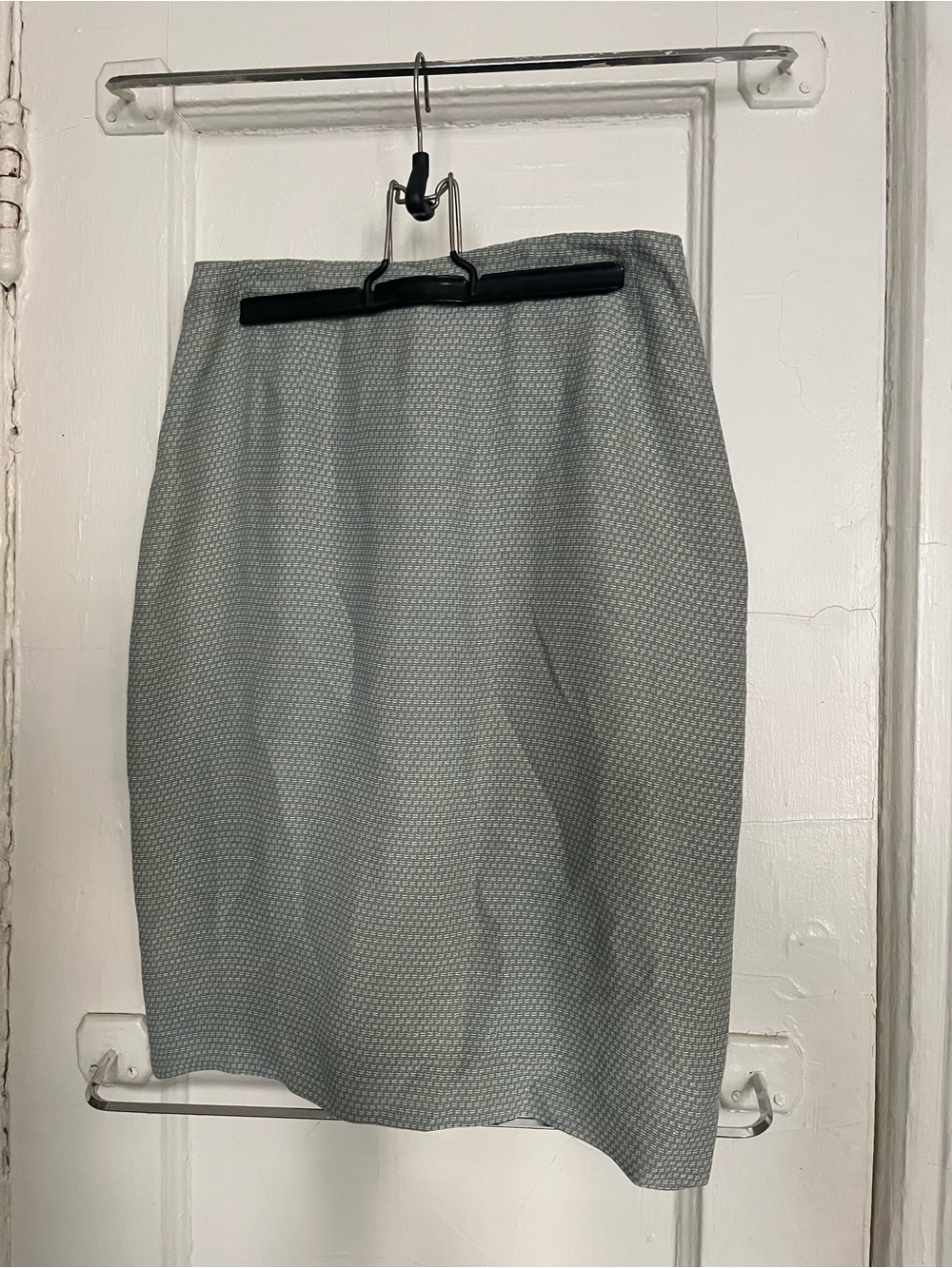 Emanuel Ungaro Mint Green Textured Pencil Skirt